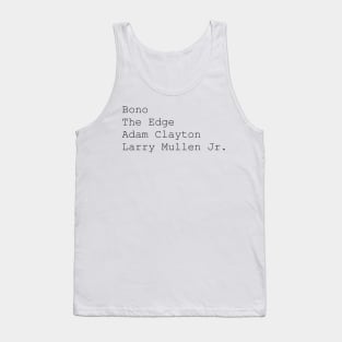 Personel of U2 Tank Top